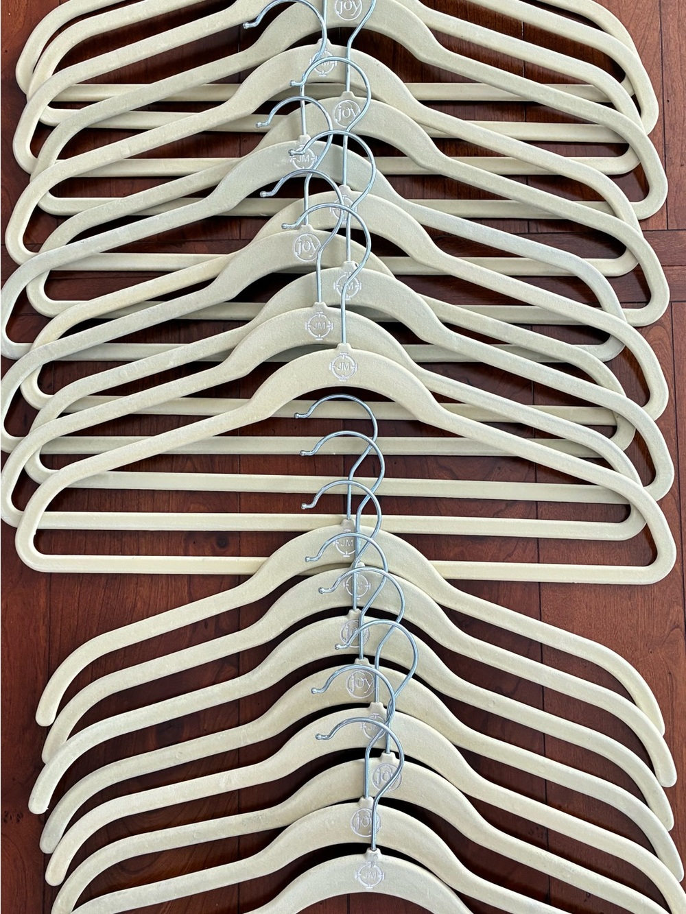 Joy Mangano Velvet Non-Slip Coat Hangers - Beige (Set of 20)